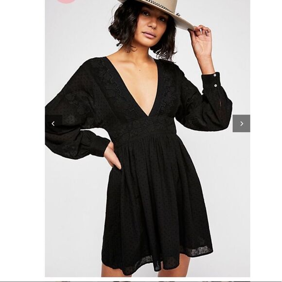 NWT Free People Sugarpie Open Back Mini Dress - Picture 1 of 8
